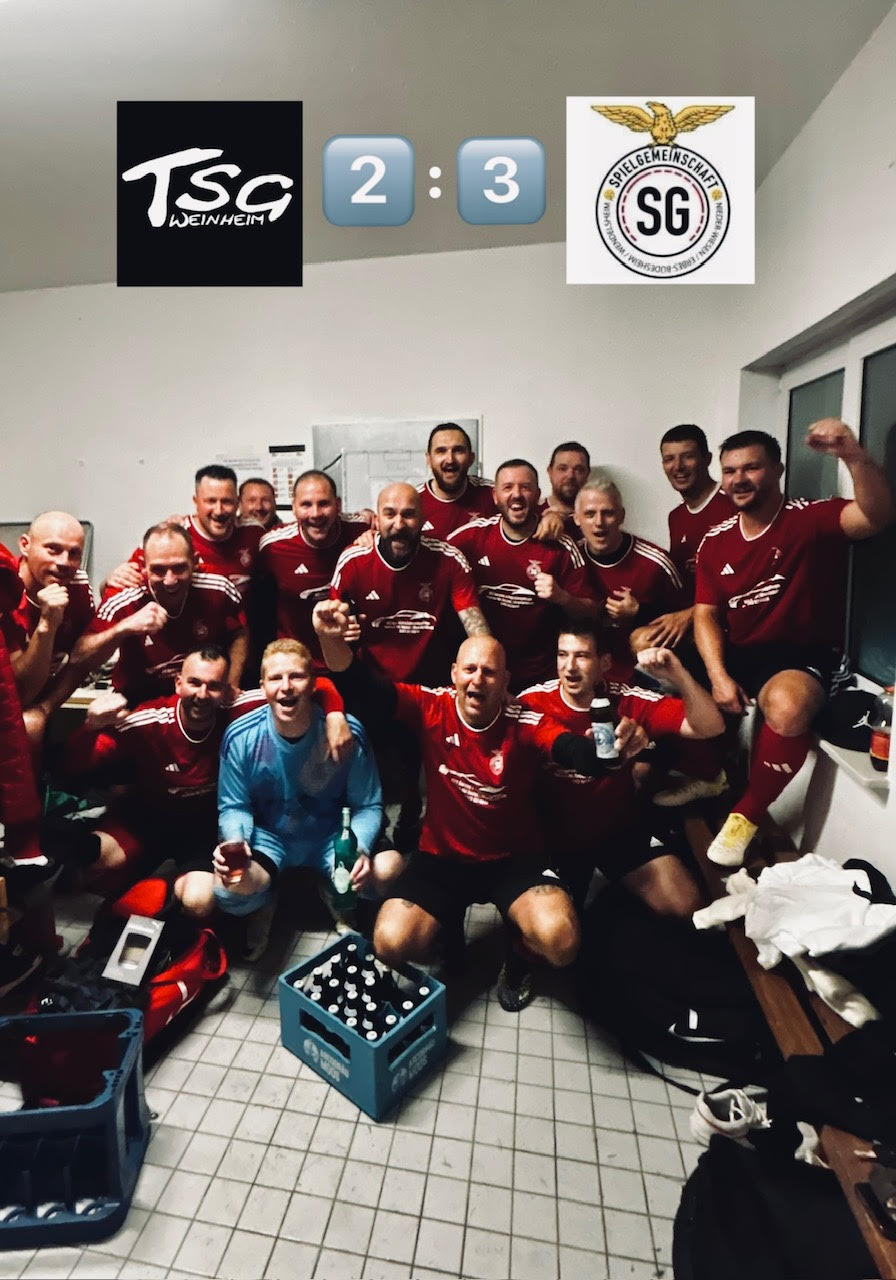 Mehr über den Artikel erfahren Ü32 Kreispokal – TSG Weinheim 2 : 3 SG ErbesWiesenHeim